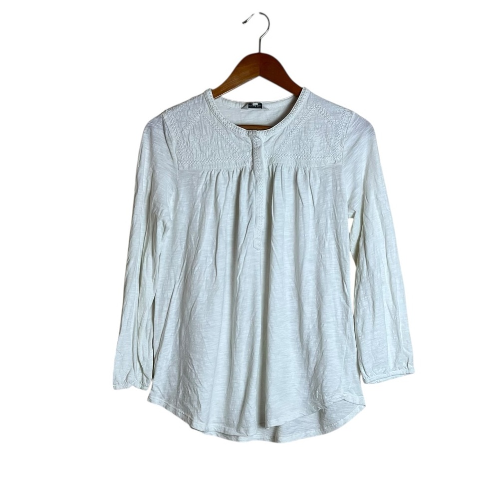 Lucky brand off white ivory tunic. Size medium